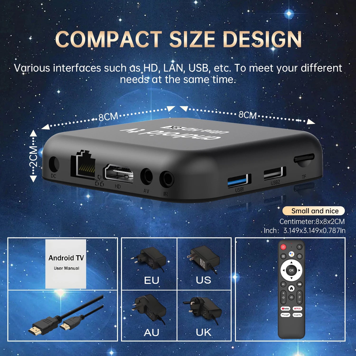 Android 16 Smart TV Box Q18 RK3518 Chip 8GB+256GB 8K Media Player Google Voice Assistant Dual WiFi BT 6.0 Very Fast Set Top Box