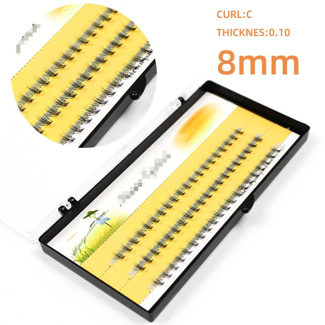 60 bundles/box individual lashes, 10D 0.07/0.1thick clusters eyelash extension, natural false eyelashes, makeup lashes wholesale