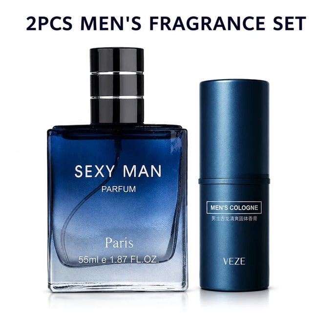 Luxury Men's Fragrance Gift Set – Long Lasting Woody Scent