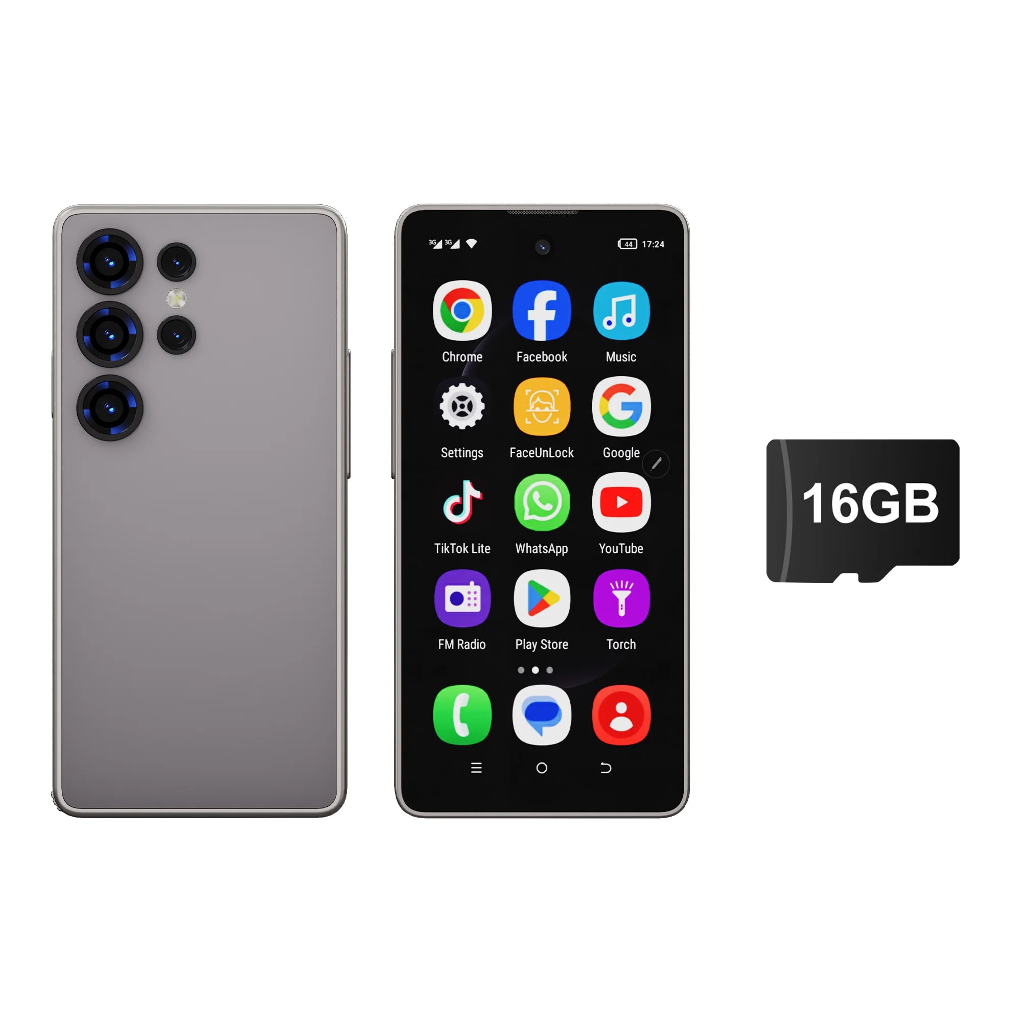 SERVO Mini Smartphone Android 8.1 Built in Stylus 4" Display 16GB ROM Face Unlock GPS WIFI Play Store 3G WCDMA Tiny Mobile Phone