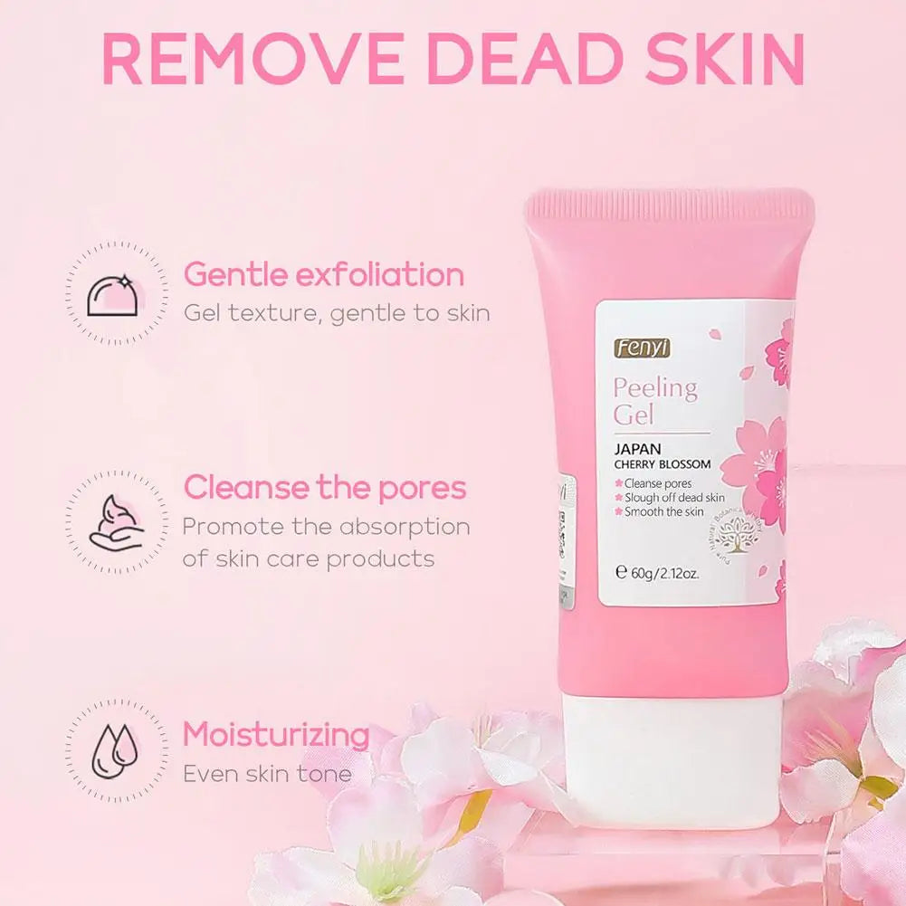 japan sakura Deep Cleansing Exfoliating Face Scrub Gel deep cleasning Moisturizing Gentle Skin Care for women