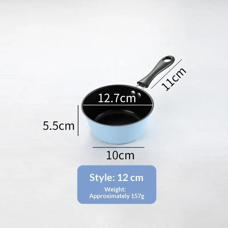Portable Omelette Pan Mini Nonstick Cast Iron Skillet With Handle For Induction & Gas Cooktops Children Breakfast Pot【Homeclub】