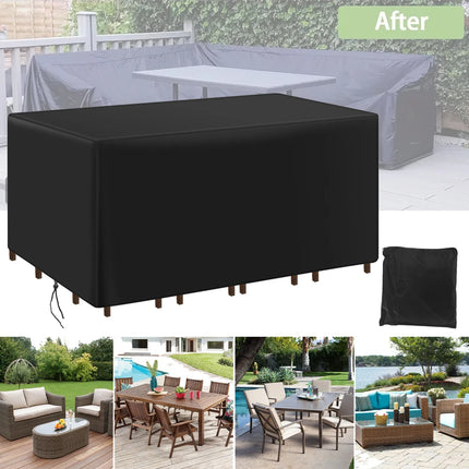 200 Sizes Outdoor Furniture Cover UV Protection Terrace Garden Chair Dust Cover Table Protector