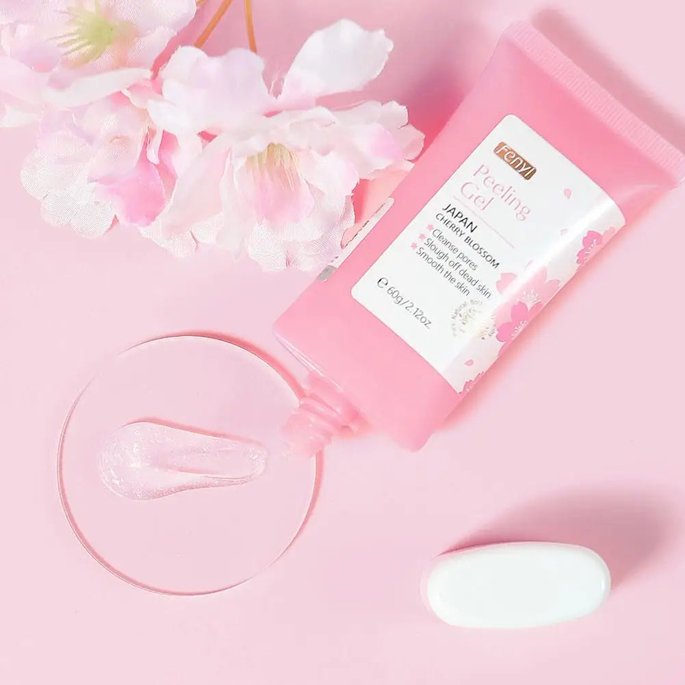 japan sakura Deep Cleansing Exfoliating Face Scrub Gel deep cleasning Moisturizing Gentle Skin Care for women