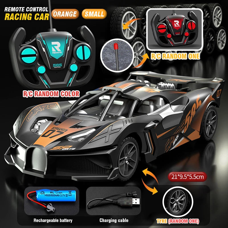 RC Car High Speed Sports Remote Controlled Mini Scale Model Vehicle Electric Drift Racing Car Toys for Boys Kids Birthday Gifts