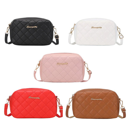 Plaid Tassel Shoulder Bag Women's Purse