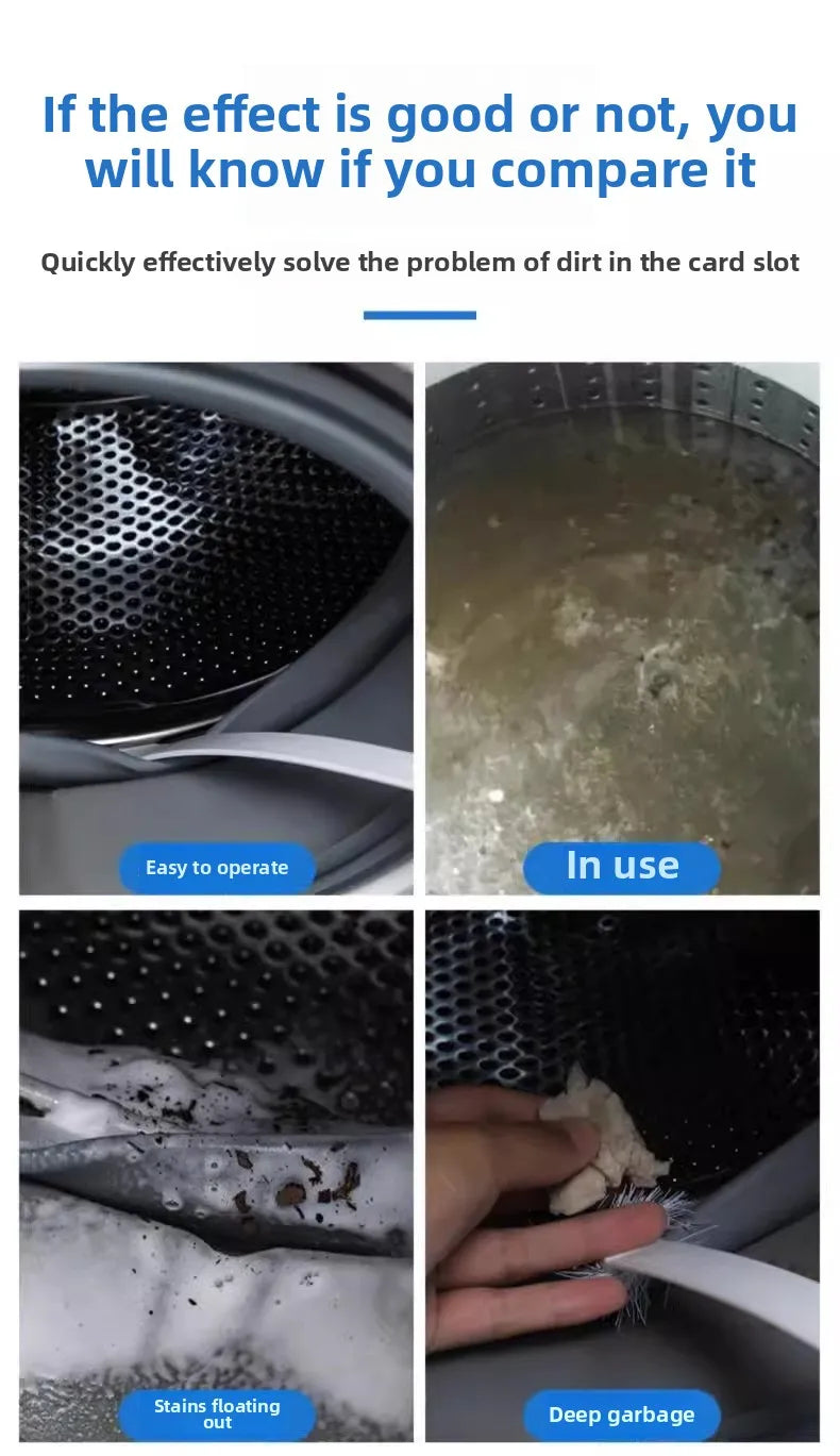 Long-handle washing machine cleaning brush, washing drum inner cleaning tool - 2025 hot sale