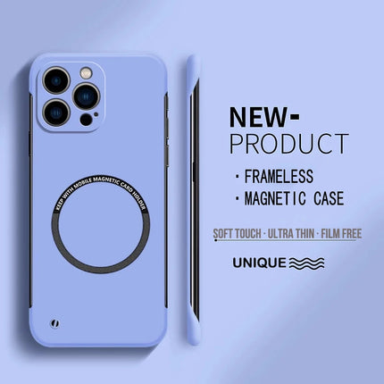 Iphone Ultra Thin Hard PC Magnetic Frameless for all iphone Case with Magsafe