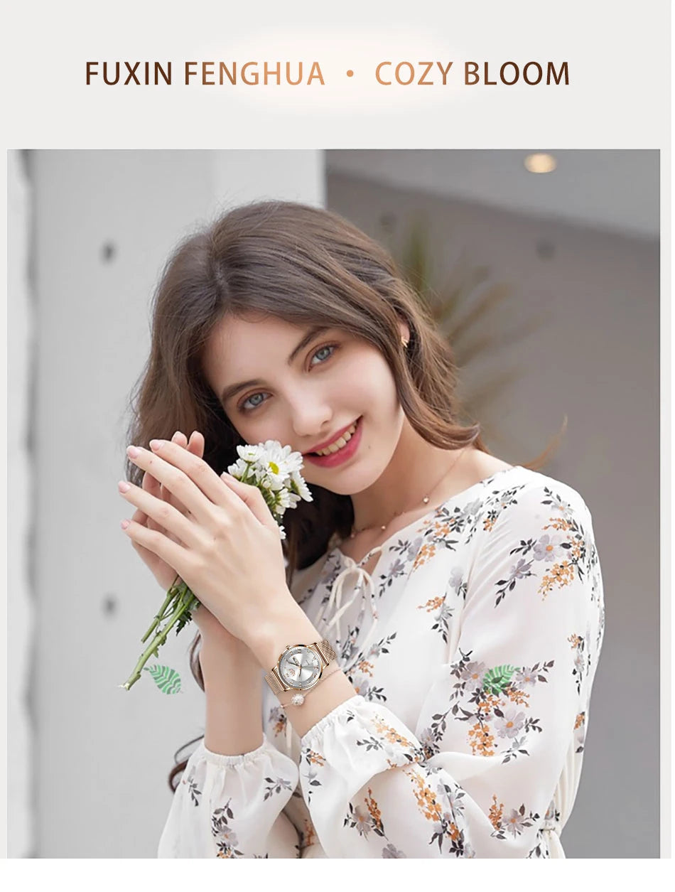 LIGE New Creative Ladies Watches Fashion Waterproof Quartz Watch For Women Casual Sport Bracelet Watch Female Relogio Feminino