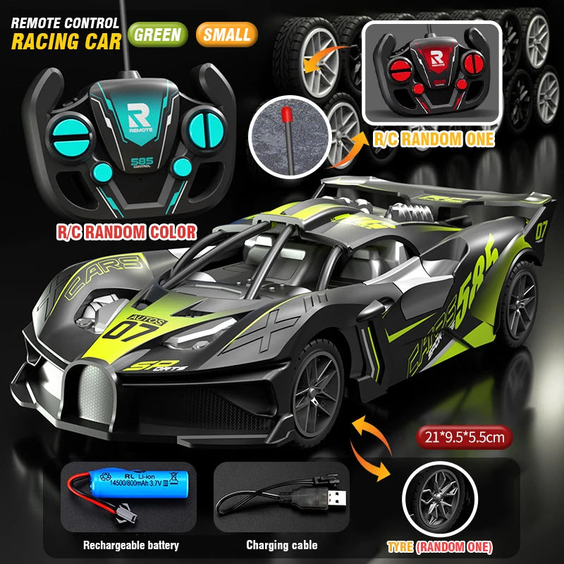RC Car High Speed Sports Remote Controlled Mini Scale Model Vehicle Electric Drift Racing Car Toys for Boys Kids Birthday Gifts