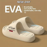 High Elastic Air-sensitive Thick-soled Slippers for Summer Wear, Soft-soled Non-slip Sandals Are Unisex for Home Bathing