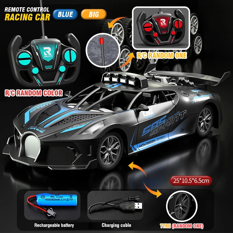 RC Car High Speed Sports Remote Controlled Mini Scale Model Vehicle Electric Drift Racing Car Toys for Boys Kids Birthday Gifts