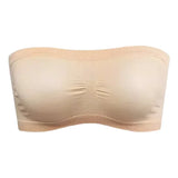 Invisible Women Breathable Mesh Tube Bra Seamless High Elastic Wrapped Sexy Strapless Chest Wraps Tube Tops Pregnant Mothers Bra