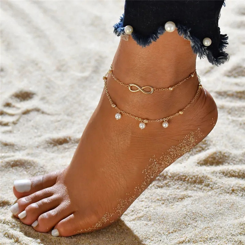 Modyle Fine Sexy Anklet Ankle Bracelet Cheville Barefoot Sandals Foot Jewelry Leg Chain On Foot Pulsera Tobillo For Women