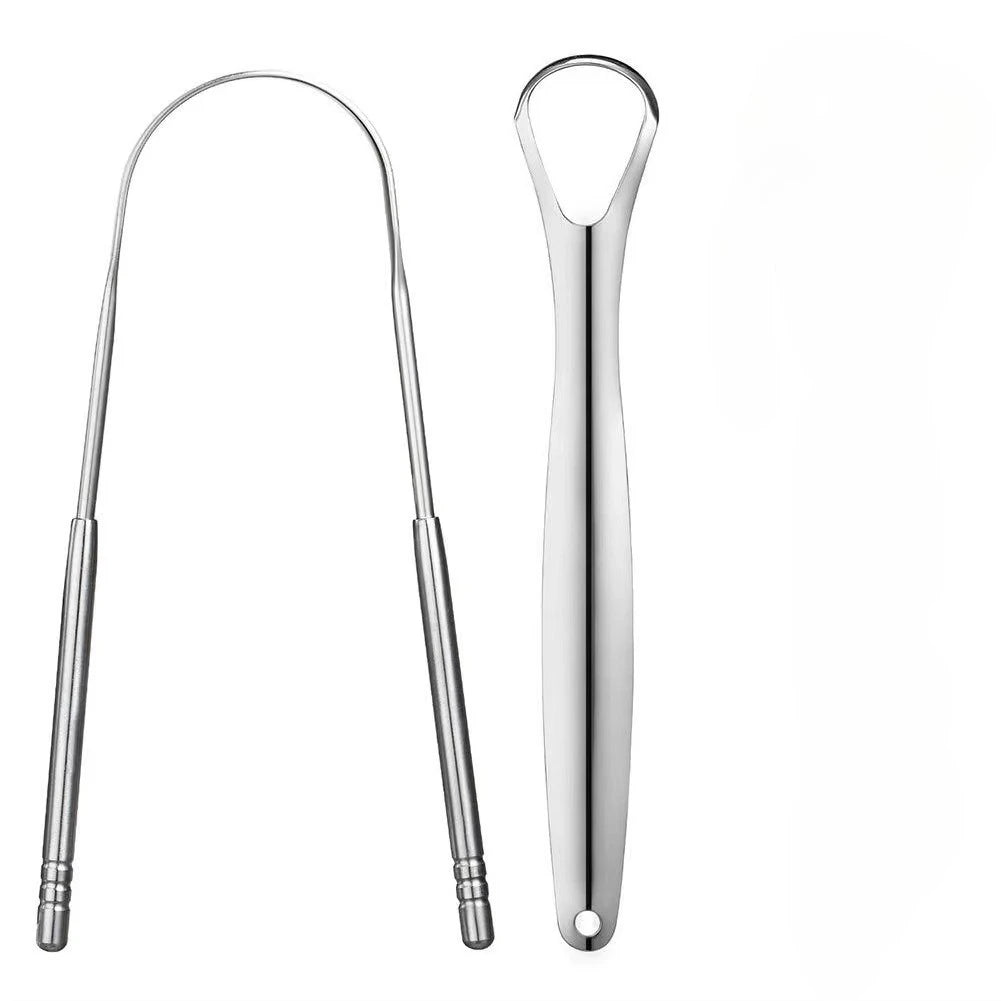 1/2/3/4pcs Tongue Scrapers for Adults Tough Metal Tongue Cleaner w/Storage Case Stainless Steel Tongue Scrubber for Fresh Breath