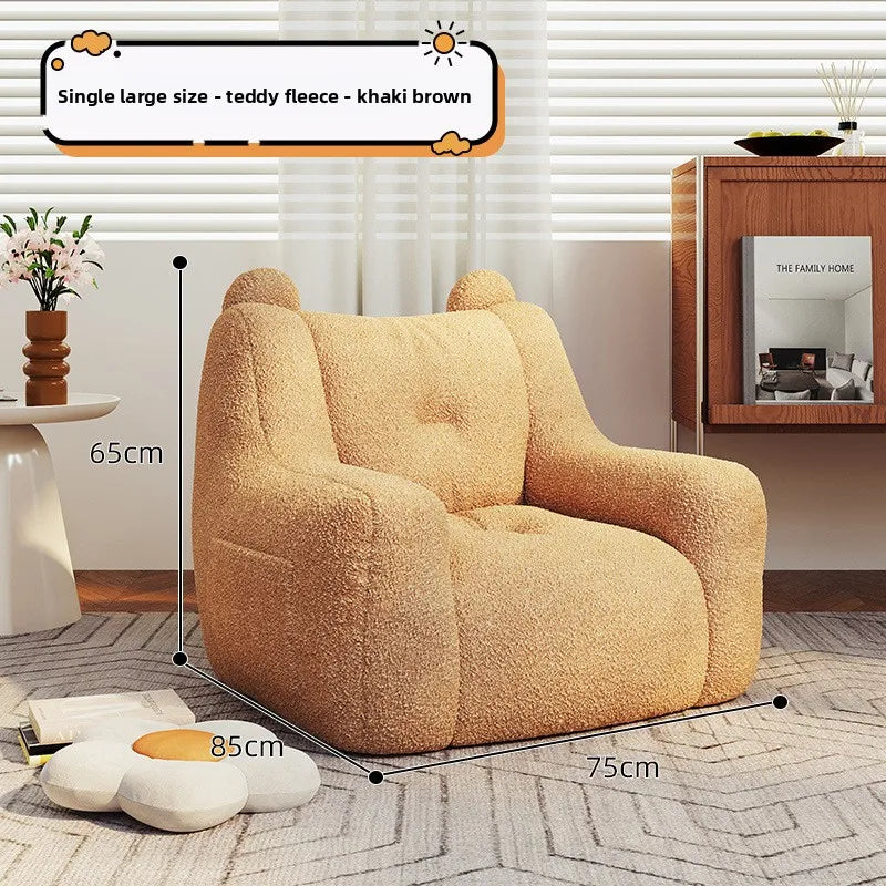 Adult sofa lazy sofa chair reading book corner small sofa chair bedroom cartoon lazy seat