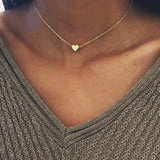 2024 New Women Chocker Gold/Silver Color Chain Star Heart Choker Necklace Jewelry Collana Kolye Bijoux Collares Mujer Collier