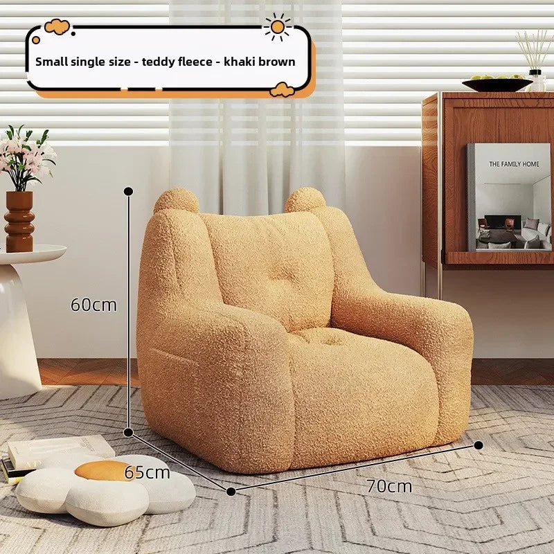 Adult sofa lazy sofa chair reading book corner small sofa chair bedroom cartoon lazy seat
