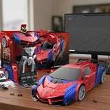 MESIONDY 1:18 Scale RC Car One Button Transform 360 Spin LED Lights 2.4GHz USB Rechargeable for 8-12 Yrs