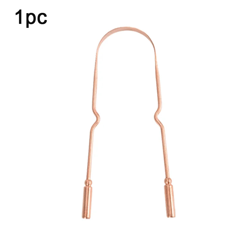 1/3Pcs Pure Copper Tongue Scraper With Metal Box Oral Cleaner Brush Fresh Cleaning Hygiene High Quality Tounge Scraper 3 styles