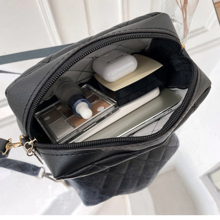 Plaid Tassel Shoulder Bag Women's Purse