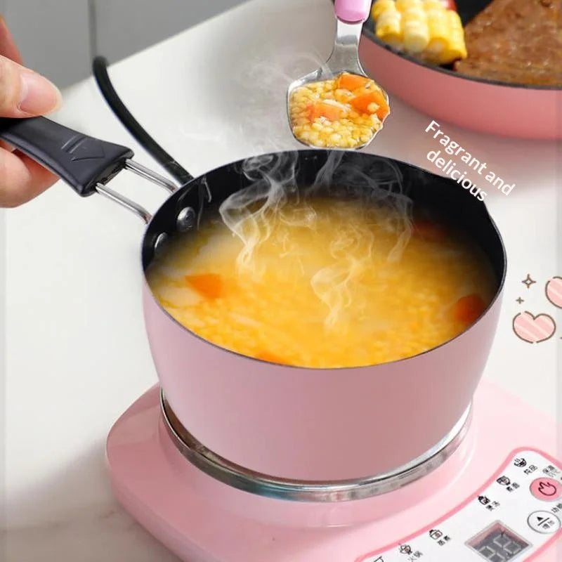Portable Omelette Pan Mini Nonstick Cast Iron Skillet With Handle For Induction & Gas Cooktops Children Breakfast Pot【Homeclub】