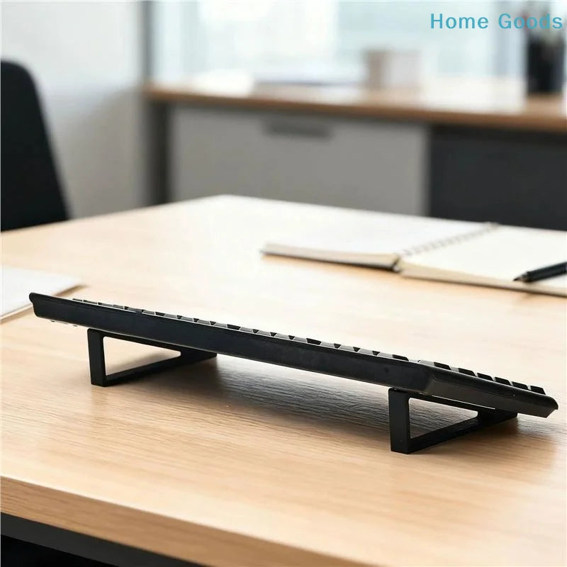 preferred1 Pair Portable Adjustable Keyboard Risers NonSlip Accessories Ergonomic Stand for Computer Office Table Easy Setup