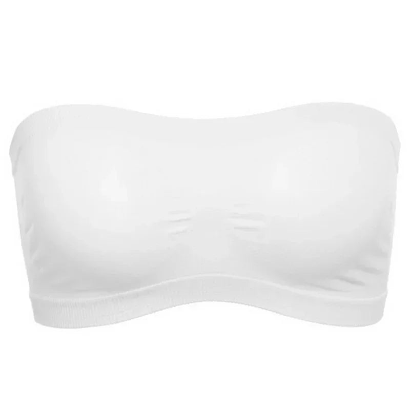 Invisible Women Breathable Mesh Tube Bra Seamless High Elastic Wrapped Sexy Strapless Chest Wraps Tube Tops Pregnant Mothers Bra