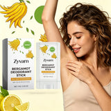 Refreshing Deodorant Balm Stick Natural Bergamot All Day Anti-Odor Easy Apply Pocket Size Portable Underarm Fragrance Balm Stick