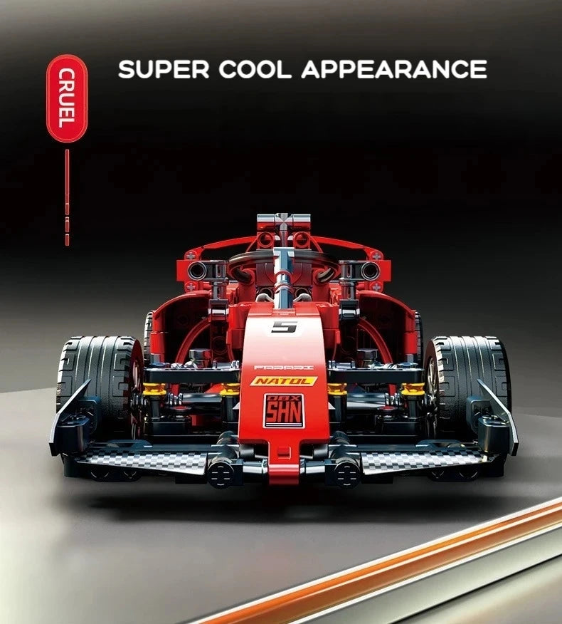 2025 Technical NEW F1 Racing Car Building Blocks Set MOC Model Kit DIY Assembly Bricks Creative Educational Toys For Children