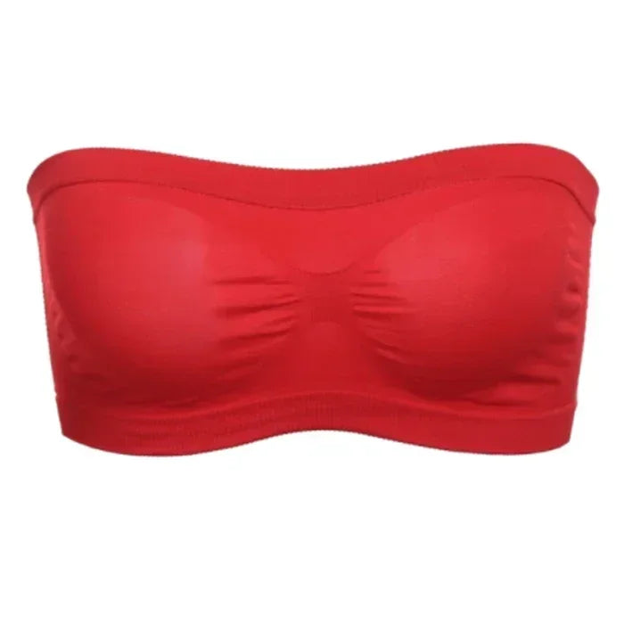 Invisible Women Breathable Mesh Tube Bra Seamless High Elastic Wrapped Sexy Strapless Chest Wraps Tube Tops Pregnant Mothers Bra