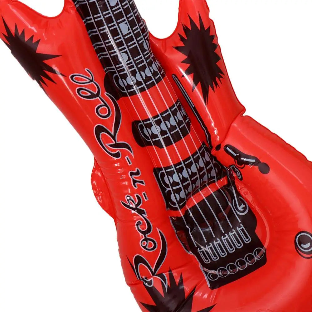 PVC Inflatable Musical Instrument Toys Random Color Inflatable Inflatable Guitar Balloon Creative Decorative