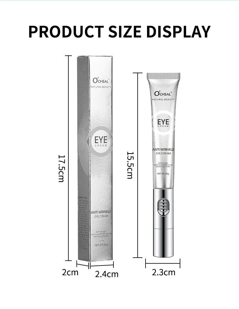 OCHEAL Electric Massage Eye Cream Hyaluronic Acid Firming Fades Fine Lines Eye Care Gel Moisturizing Beauty Eye Skin Care Beauty