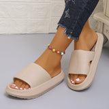 Thick Bottom Cloud Slippers Women Soft Sole Eva Indoor Slides Couple Bathroom Shoes Summer Non-Slip Platform Sandals Flip Flops