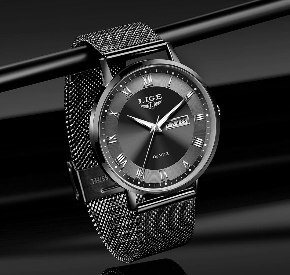 LIGE New Creative Ladies Watches Fashion Waterproof Quartz Watch For Women Casual Sport Bracelet Watch Female Relogio Feminino