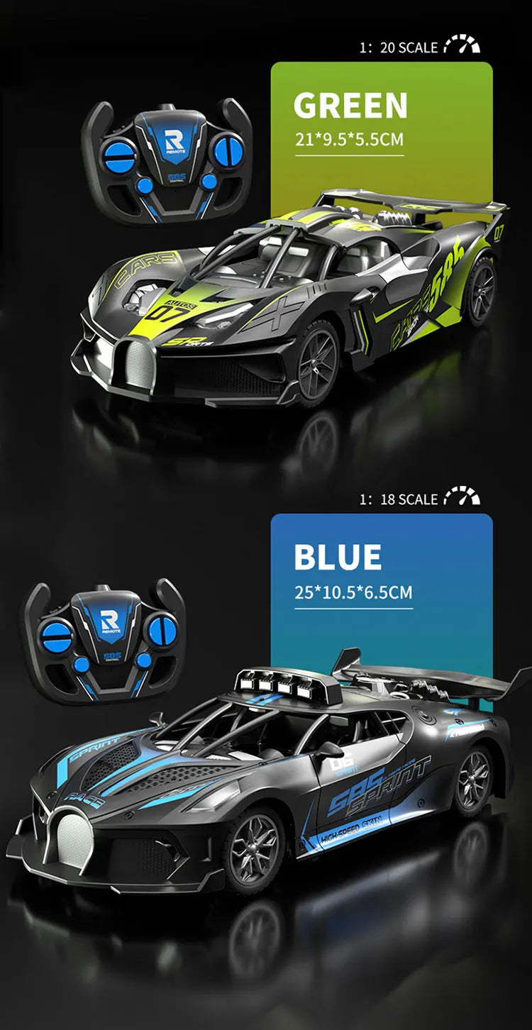 RC Car High Speed Sports Remote Controlled Mini Scale Model Vehicle Electric Drift Racing Car Toys for Boys Kids Birthday Gifts