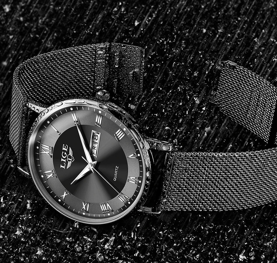 LIGE New Creative Ladies Watches Fashion Waterproof Quartz Watch For Women Casual Sport Bracelet Watch Female Relogio Feminino
