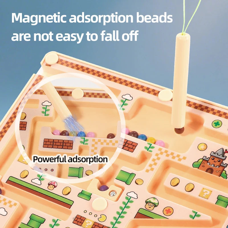 Magnetic Wooden Maze Learning Board