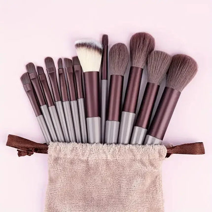 Soft Cosmetic Brush Set with Blender