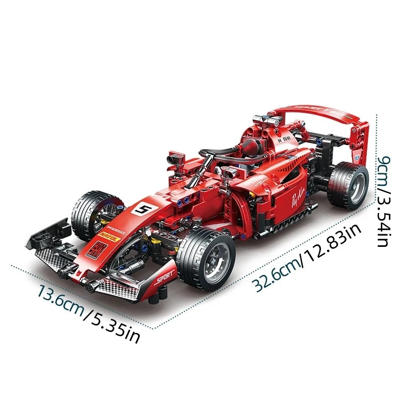 2025 Technical NEW F1 Racing Car Building Blocks Set MOC Model Kit DIY Assembly Bricks Creative Educational Toys For Children