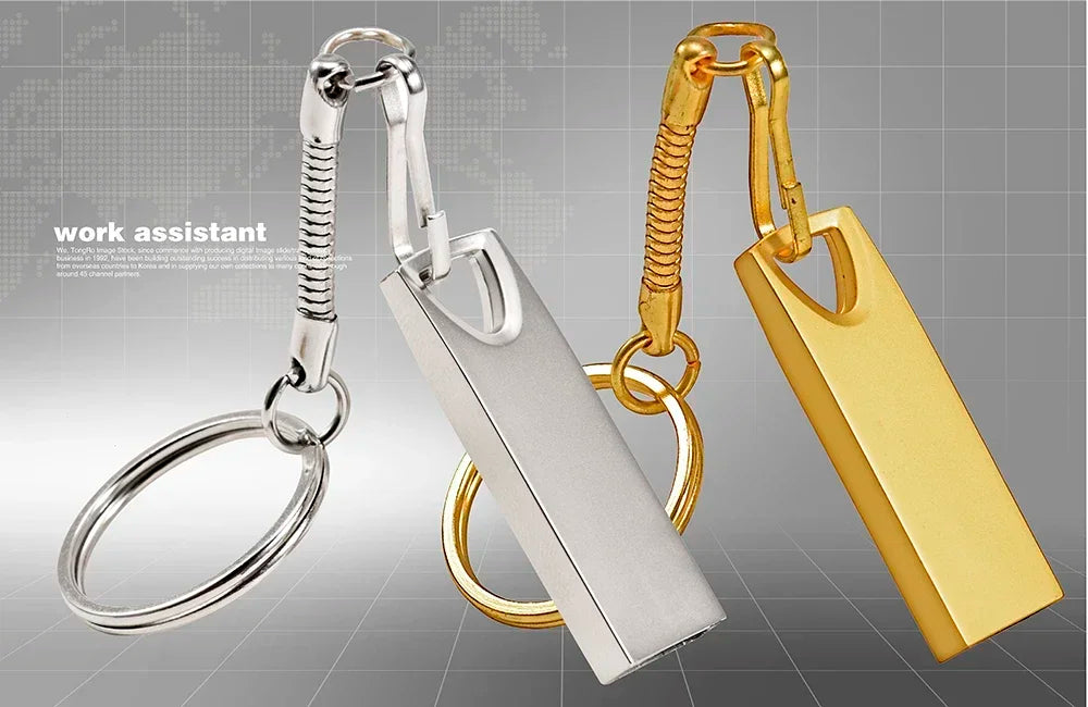 JASTER Metal USB Flash Drive 64GB Creative Business Gifts Memory Stick Mini Black Pen Drive 32GB Golden Key Chain Business Gift