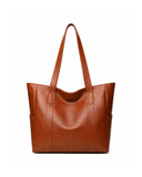 Vintage Large Capacity Tote Bag, Retro Vegan Shoulder Bag, Women's Casual Handbag For Commute